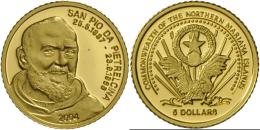 Marianen Inseln: 5 Dollar 2004, Gold, Polierte Platte/Proof. - Marianen