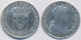 Frankreich: Louis XIV. 1643-1715: ½ Ecu á La Méche Courte 1653 B, Rouen. 13,63g. Gad.169, Gereinigt - Sonstige & Ohne Zuordnung