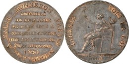 Frankreich: Pariser Constitution, 1791-1792: Bronzemedaille Zu 2 Sols AN III = 1791, Werkstatt Der Brüder Monneron, - Other & Unclassified