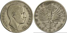 Italien: Vittorio Emanuel III. 1900-1943: 1 Lira 1905, Gigante 129, Fast Sehr Schön. - 1900-1946 : Victor Emmanuel III & Umberto II