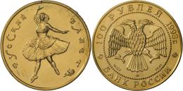 Russland - Anlagegold: GOLD BALLERINA-Set 1993 (nur 2.700 Sets): 100 Rubel ½oz, 50 Rubel ¼oz, 25 Rubel 1/1 - Russland