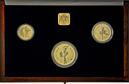 Russland: PALLADIUM BALLERINA-Set 1993 (nur 1.500 Sets): 25 Rubel 1oz, 10 Rubel ½oz, 5 Rubel ¼oz, Alle 3 I - Russia