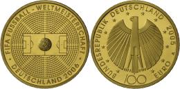 Deutschland - Anlagegold: 100 Euro 2005 A, Fussball-WM 2006 , J. 516, In Originalkapsel, Mit Zertifikat Und Originaletui - Allemagne