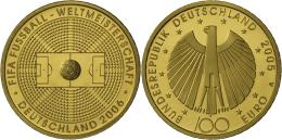 Deutschland - Anlagegold: 100 Euro 2005 A, Fussball-WM 2006 , J. 516, In Originalkapsel, Mit Zertifikat Und Originaletui - Germany