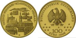 Deutschland - Anlagegold: 100 Euro 2006 A, Klassisches Weimar, J. 524, In Originalkapsel, Mit Zertifikat Und Originaletu - Deutschland