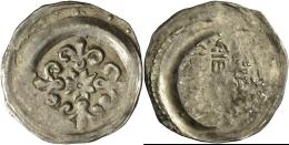 Altdeutschland Und RDR Bis 1800: Bamberg-Bistum, Ekbert Von Andechs 1203-1237: Pfennig, Lilienkreuz Mit Rosette / Burg, - Autres & Non Classés