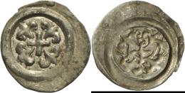 Altdeutschland Und RDR Bis 1800: Bamberg-Bistum, Heinrich I. Von Bilversheim 1242-1257: Pfennig, Kreuz Mit Lilie In Jede - Autres & Non Classés