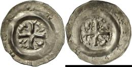 Altdeutschland Und RDR Bis 1800: Bamberg-Bistum, Heinrich I. Von Bilversheim 1242-1257: Pfennig, Kreuz Mit Lilie In Jede - Autres & Non Classés