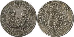 Altdeutschland Und RDR Bis 1800: Sachsen-Coburg-Eisenach, Johann Casimir Und Johann Ernst 1572-1633: Reichstaler 1583, 2 - Sonstige & Ohne Zuordnung