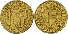 Altdeutschland Und RDR Bis 1800: Trier Erzbistum, Kuno II. Von Falkenstein 1362-1388: Goldgulden O.J. (1366-1368). Oberw - Sonstige & Ohne Zuordnung