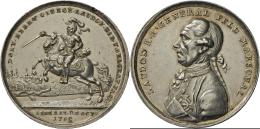 Haus Habsburg: Josef II. 1765-1790: Silbermedaille 1789, Unsigniert, Von Johann Christian Reich; Auf Die Eroberung Von B - Autres – Europe