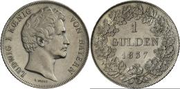 Bayern: Ludwig I. 1825-1848: 1 Gulden 1837, AKS 78, Jaeger 62, Feine Kratzer, Stempelglanz. - Sonstige & Ohne Zuordnung