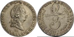 Hannover: Georg III., 1760-1820: 2/3 Taler 1814 C, AKS 6, Jaeger 1a, Vorzüglich. - Andere & Zonder Classificatie