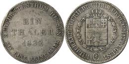 Hessen-Kassel: Lot 2 Stück; Wilhelm I. 1803-1821: 1/2 Taler 1819, AKS 6, Jaeger 11 Und Wilhelm II 1831-1847: 1 Tale - Autres & Non Classés