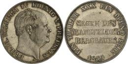 Preußen: Friedrich Wilhelm IV. 1840-1861: Ausbeutetaler 1859 A, AKS 79, Jaeger 85, Spiegelnde Felder, Feine Haarli - Other & Unclassified