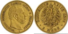 Preußen - Anlagegold: Wilhelm I. 1861-1888: 5 Mark 1876 A, Jaeger 244, Sehr Schön. - Goldmünzen