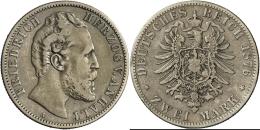 Anhalt: Friedrich I. 1871-1904: 2 Mark 1876 A, Jaeger 19, Fast Sehr Schön. - Taler & Doppeltaler