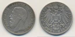 Baden: Friedrich I. 1852-1907: 2 Mark 1880 G, Jaeger 26, Seltener Jahrgang, Fast Sehr Schön. - Taler & Doppeltaler