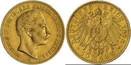 Preußen: Wilhelm II. 1888-1918: 10 Mark 1901 A, Jaeger 251, Gold 900, 3,982 G, Fast Vorzüglich. - Gold Coins
