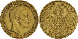 Preußen: Wilhelm II. 1888-1918: 20 Mark 1894, Jaeger 252, Sehr Schön. - Goldmünzen