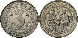 Weimarer Republik: 3 Reichsmark 1927 A, Nordhausen, J. 327, Min. Berieben, Polierte Platte. - Autres & Non Classés