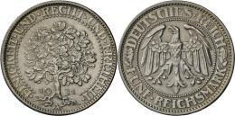 Weimarer Republik: 5 Reichsmark 1931 A, Eichbaum, Jaeger 331, Sehr Schön+. - Other & Unclassified