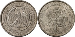 Weimarer Republik: 5 Reichsmark 1932 A, Eichbaum, Jaeger 331, Vorzüglich-Stempelglanz - Sonstige & Ohne Zuordnung