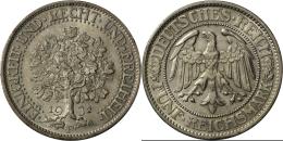 Weimarer Republik: 5 Reichsmark 1932 F, Eichbaum, Jaeger 331, Sehr Schön. - Sonstige & Ohne Zuordnung