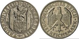 Weimarer Republik: 3 Reichsmark 1928 D, Dinkelsbühl, J. 334, Min. Berührt, Patinaansatz, Polierte Platte. - Autres & Non Classés