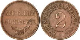 Deutsch-Neuguinea: 2 Neu-Guinea Pfennig 1894 A, Jaeger 702, Sehr Schön-vorzüglich. - Deutsch-Neuguinea
