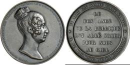Medaillen Alle Welt: Belgien: Bronzemedaille 1850, Von Jouvenel, Auf Den Tod Der Königin Louise Marie D´Orl&e - Non Classés