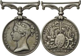 Medaillen Alle Welt: China, Victoria 1837-1901: Silbermedaille O. J., China War Medal, 36 Mm, Sehr Schön. - Ohne Zuordnung