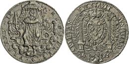 Medaillen Alle Welt: Frankreich: Zinngußmedaille 1572, Unsigniert (von A. Olivier), Auf Die Massaker In Der "Barth - Non Classés