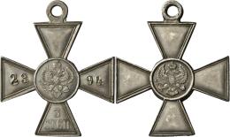 Medaillen Alle Welt: Russland: Soldatenkreuz 3. Klasse, Für Nichtchristen, Mit Verleihungsnummer 2394, Silber, 34,2 - Non Classés