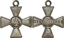 Medaillen Alle Welt: Russland: St. Georgs-Kreuz Für Soldaten, 4. Klasse, Mit Verleihungsnummer 375881; 9,94 G, Zeig - Ohne Zuordnung