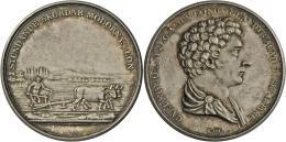 Medaillen Alle Welt: Schweden, Carl XIV. Johann 1818-1844: Silbermedailleo.J. Mit Signatur LPL, Prämienmedaille F&u - Non Classés