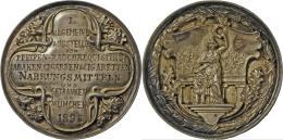 Medaillen Deutschland: Bayern, Luitpold Prinzregent 1886-1912: Silbermedaille 1898, Unsigniert, Auf Die 1. Allgemeine Au - Autres & Non Classés