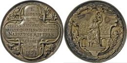 Medaillen Deutschland: Bayern, Luitpold Prinzregent 1886-1912: Silbermedaille 1898, Unsigniert, Auf Die 1. Allgemeine Au - Other & Unclassified