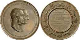 Medaillen Deutschland - Geographisch: Braunschweig-Calenberg-Hannover, Georg V. 1851-1866: Bronzemedaille 1868 Von Jaune - Other & Unclassified