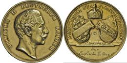 Medaillen Deutschland - Geographisch: Elsaß-Lothringen: Vergoldete Silbermedaille O. J., Gravur "1905-Straßb - Other & Unclassified