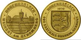 Medaillen Deutschland - Geographisch: Hohenhaslach/Baden Württemberg: Goldmedaille 1970, Gold 986, 26 Mm, 8,7 G, Po - Sonstige & Ohne Zuordnung