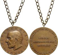 Medaillen Deutschland - Geographisch: Stuttgart: Schwere HIPPOKRATES-Bronzemedaille 1970, Stifter Hippokrates Verlag Stu - Sonstige & Ohne Zuordnung