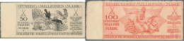 Weimarer Republik: Staatliche Porzellanmanufaktur Meissen: 50 Millionen Mark 15.08.1923 Nr. 890, 100 Millionen Mark 15.0 - Autres & Non Classés