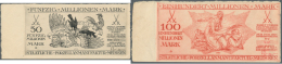 Weimarer Republik: Staatliche Porzellanmanufaktur Meissen: 50 Millionen Mark 15.08.1923 Nr. 890, 100 Millionen Mark 15.0 - Other & Unclassified