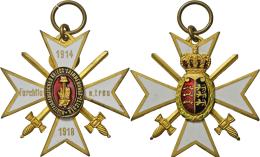 Medaillen Deutschland: Württemberg: Württembergisches Kriegserinnerungs-Zeichen 1914-1918 (Kreuz), "Furchtlos - Other & Unclassified