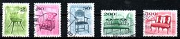 HONGRIE. 5 Timbres Oblitérés. Chaises Et Fauteuils. - Used Stamps