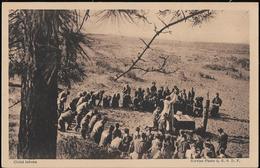 CARTE POSTALE ORIGINALE ANCIENNE : CHATEAULIN LES SCOUTS DE FRANCE LA MESSE AU CAMP ANIMEE FINISTERE (29) - Scouting