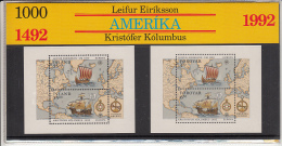 Iceland MNH 1992 Joint Issue Presentation Pack Leif Eriksson, Columbus - EUROPA - Neufs