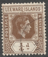 Leeward Islands. 1938-51 KGVI. ¼d Used. SG 95 - Leeward  Islands