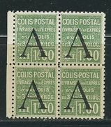 FRANCE Colis Postaux N° 85 ** Bloc De 4 - Neufs